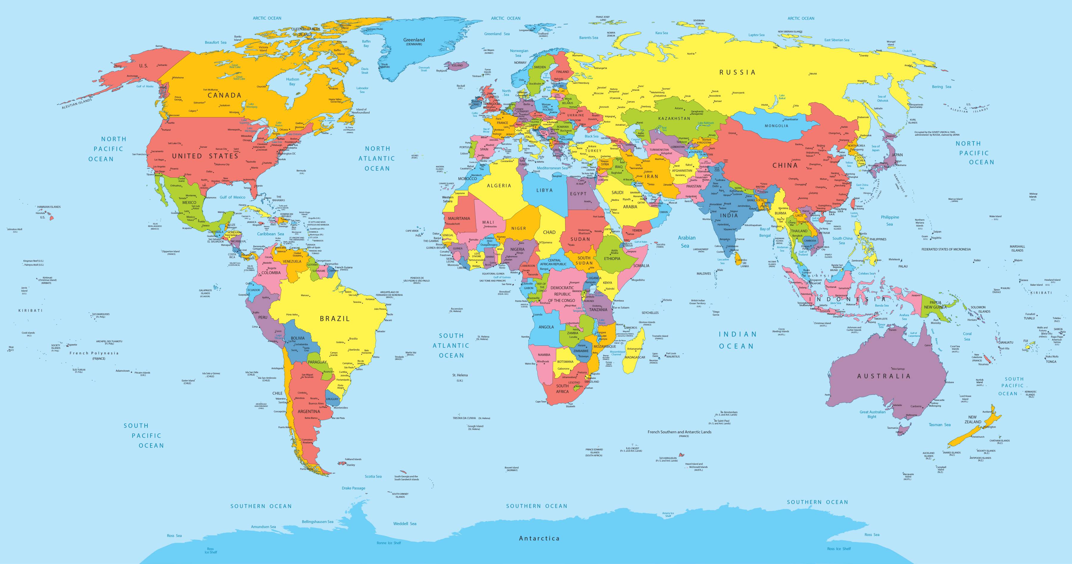 carte du monde
